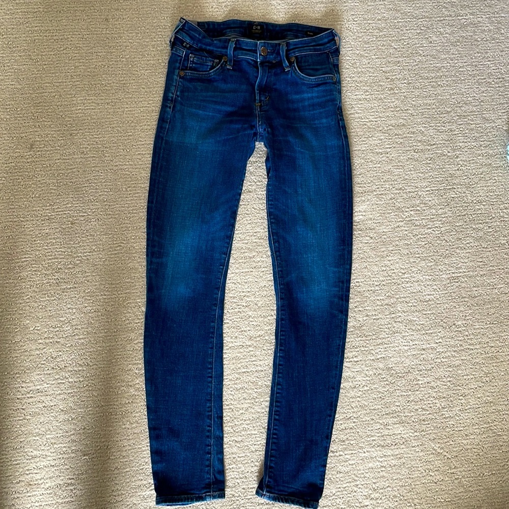 Citizens of Humanity Arielle Mid Rise Skinny Jeans, Size 24